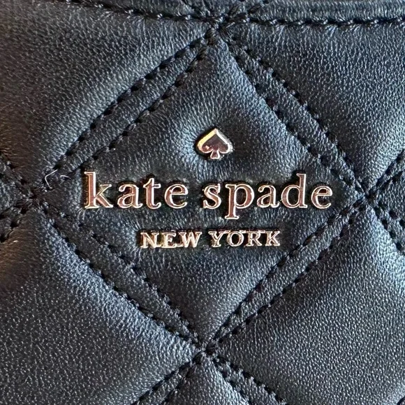 Kate Spade Natalia Quilted Slim Wallet Black - Picture 6 of 15